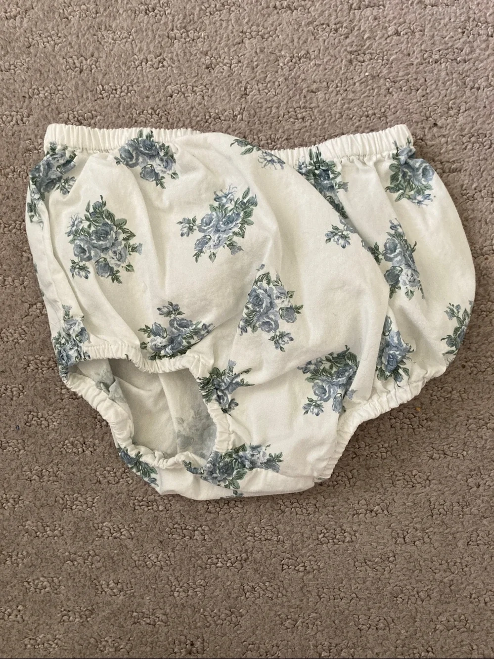 Edgehill Collection blue floral dress & bloomers, 24M.